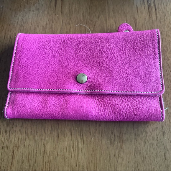 Roots pink leather wallet - Picture 5 of 7